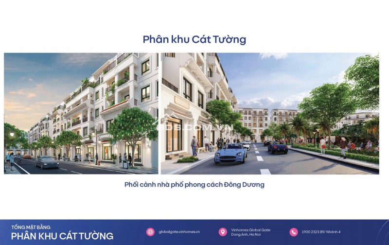 Liền kề PK Cát Tường NN2-46 giá TTS 15,2 tỉ, hướng Tây Bắc 63m2,